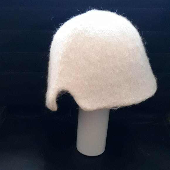 Vintage Blush Pink Cloche Hat / Women's Felt Bucket Hat - Picture 3 of 11